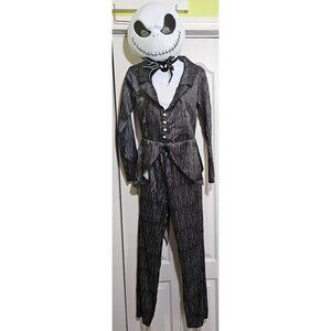 Jack Skellington Nightmare Before Christmas Costume Suit Bat Bowtie Mask Womens